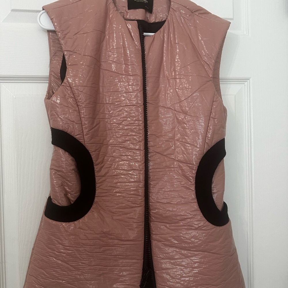 Rachel Comey Pink and Black Quilted Vest